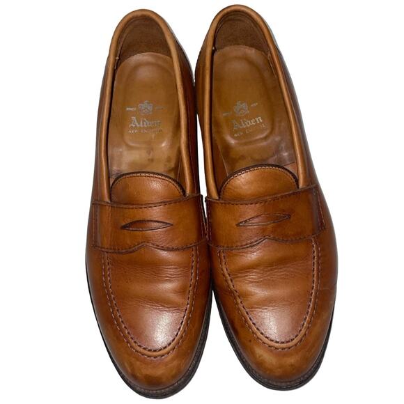 Alden New England Brown Leather Penny Loafers    Size: 9 B/D - Picture 1 of 9